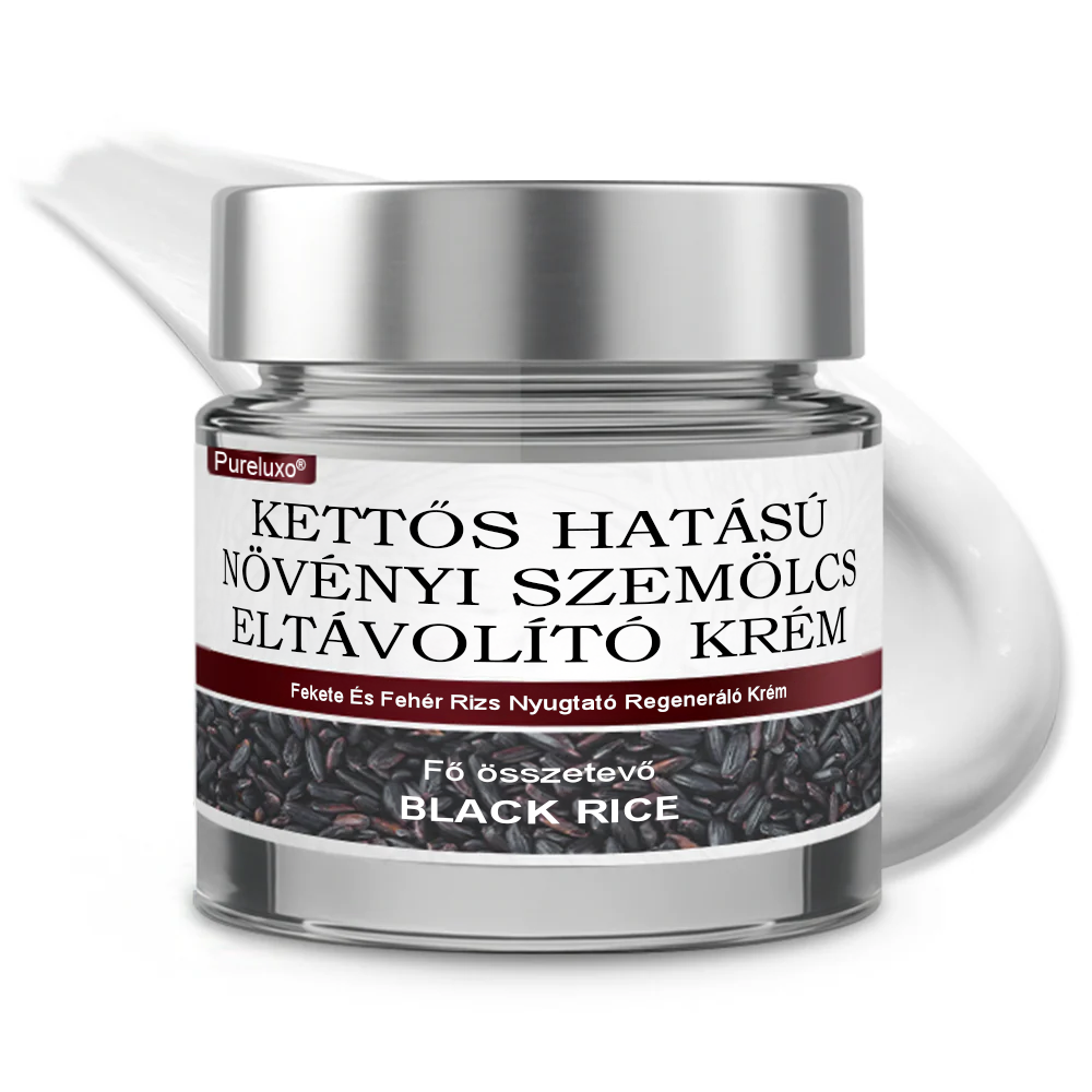 Pureluxo® Fekete Rizses Bőrregeneráló Krém 👨⚕️ (Szemölcsök, bőrkinövések, foltok és hiperpigmentáció kezelésére)
