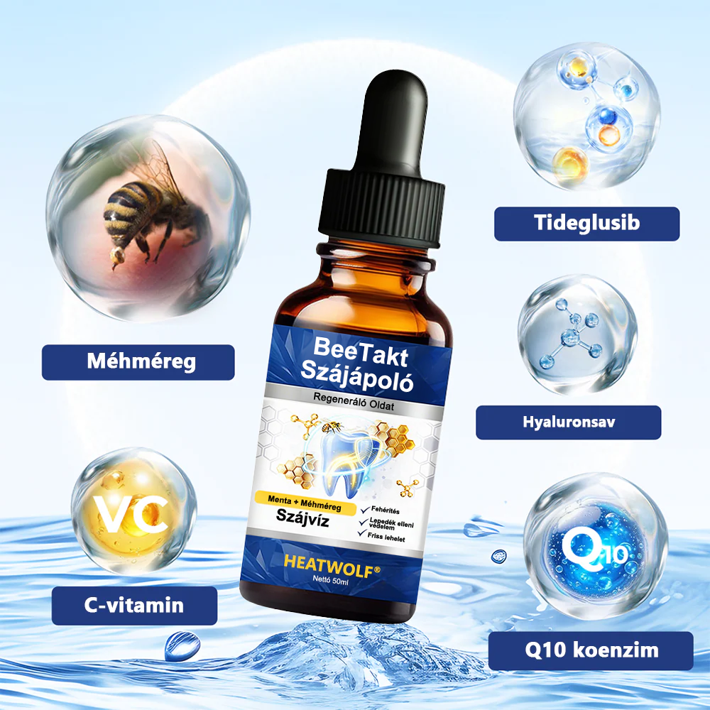 💎HEATWOLF® BeeTakt Szájápoló Regeneráló Oldat 🦷Fejlett bioaktív formula a szájüreg átfogó regeneráló támogatására