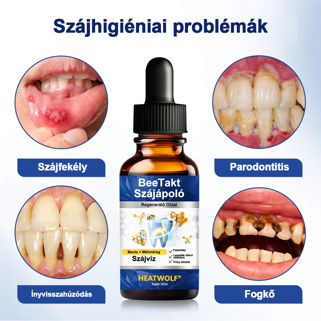 💎HEATWOLF® BeeTakt Szájápoló Regeneráló Oldat 🦷Fejlett bioaktív formula a szájüreg átfogó regeneráló támogatására