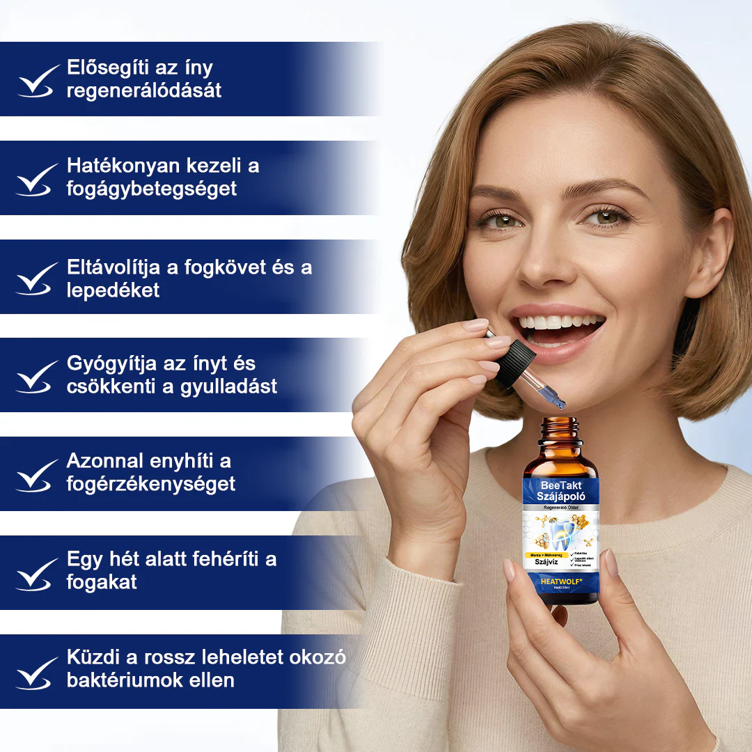 💎HEATWOLF® BeeTakt Szájápoló Regeneráló Oldat 🦷Fejlett bioaktív formula a szájüreg átfogó regeneráló támogatására