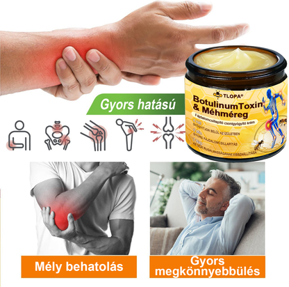 💎TLOPA® Botulinum Toxin és Méhméreg Fájdalomcsillapító Csontgyógyító Krém🐝 🔥(Kifejezetten időseknek & ortopéd szakorvosok ajánlásával)🦴