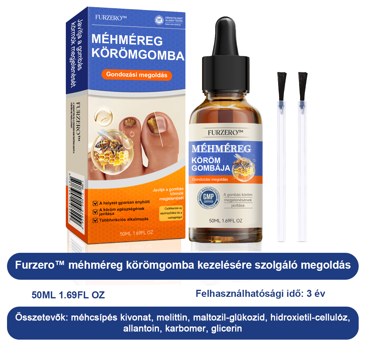 🐝Furzero™ Méhméreg Körömgomba Kezelőoldat: Teljes megoldás a körömgomba problémájára💎