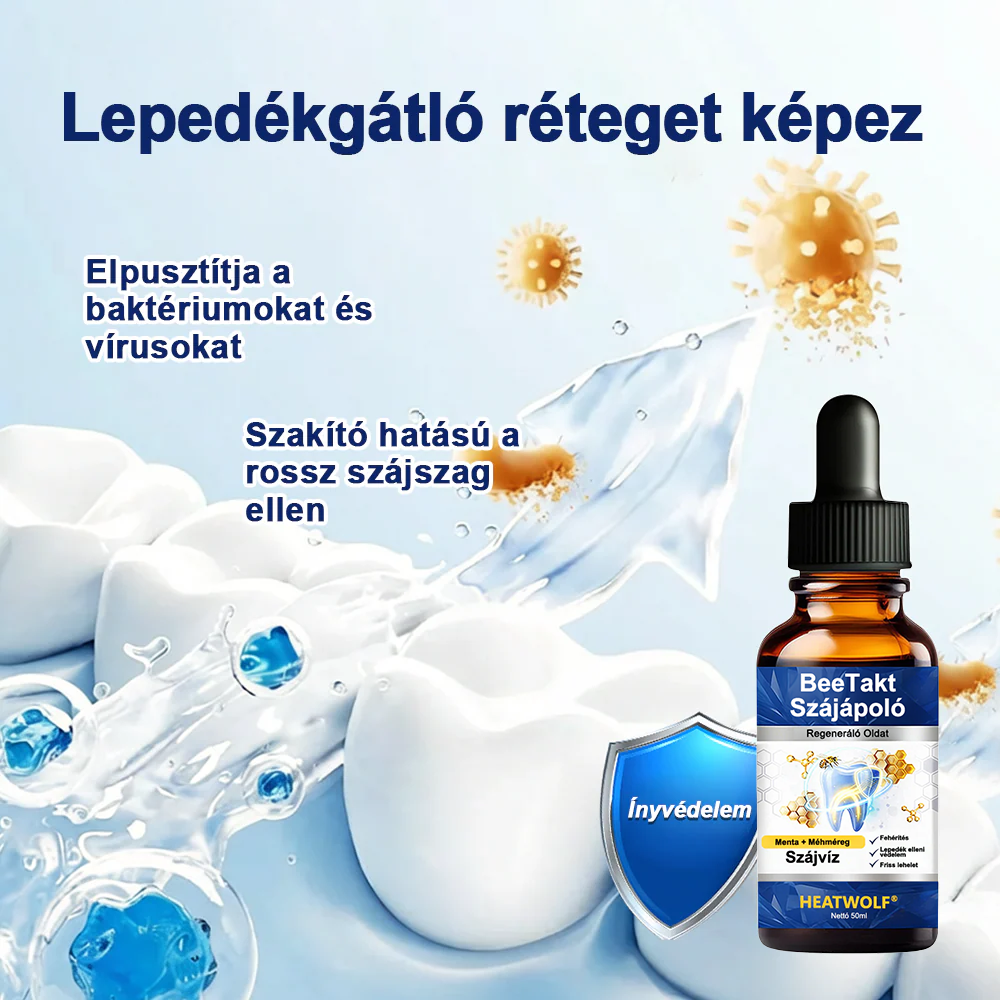 💎HEATWOLF® BeeTakt Szájápoló Regeneráló Oldat 🦷Fejlett bioaktív formula a szájüreg átfogó regeneráló támogatására