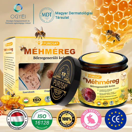 💎PUROSA® Méhméreg Bőrmegújító Krém🐝｜Teljes körű megoldás a makacs bőrproblémák, például az öregedés, ekcéma, hegek és pikkelysömör ellen