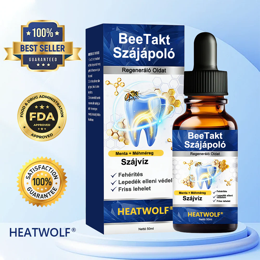 💎HEATWOLF® BeeTakt Szájápoló Regeneráló Oldat 🦷Fejlett bioaktív formula a szájüreg átfogó regeneráló támogatására