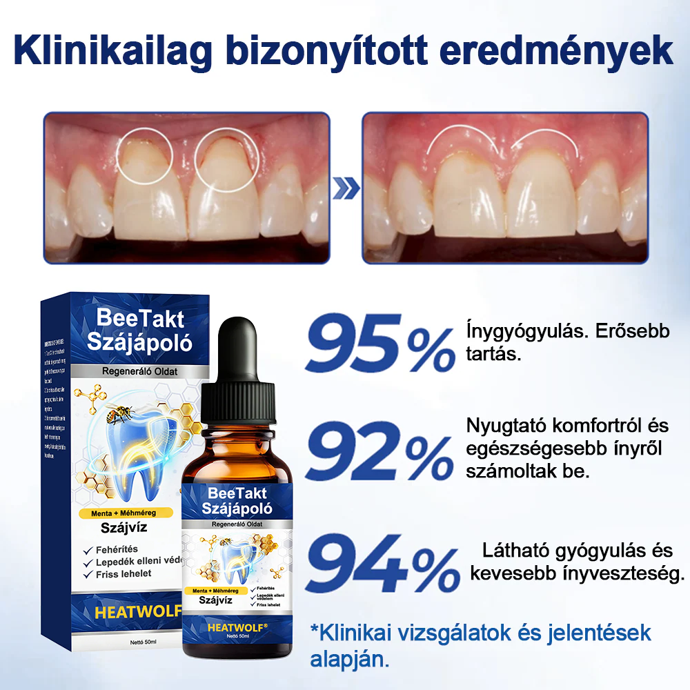💎HEATWOLF® BeeTakt Szájápoló Regeneráló Oldat 🦷Fejlett bioaktív formula a szájüreg átfogó regeneráló támogatására